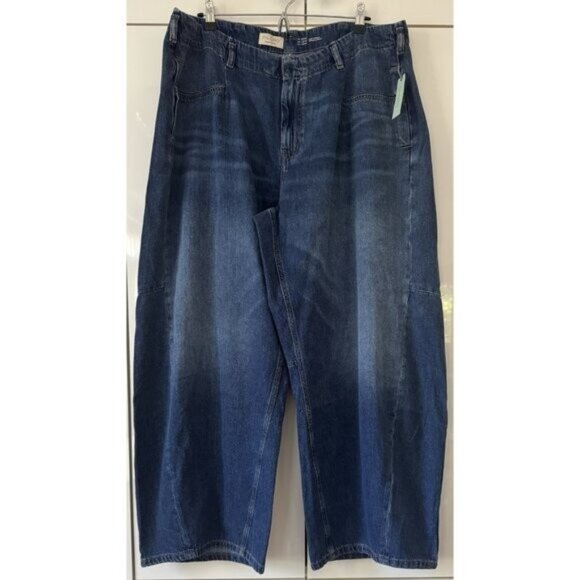 NWT Size 30 P- Pilcro 100% Cotton High Rise Barrel Jeans (NWT US$ 148) - Picture 5 of 16